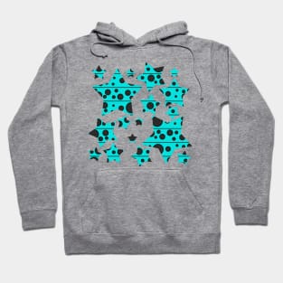 Modern Polka Dots - Blue Skies Hoodie